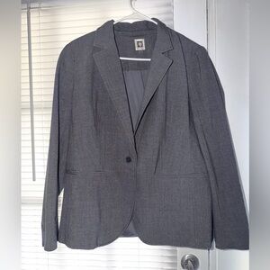 Anne Klein Charcoal Gray Women's Blazer